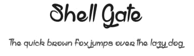 Shell Gate by dcoxy - Greg Medina — Script Handwritten Font — thumbnail 1