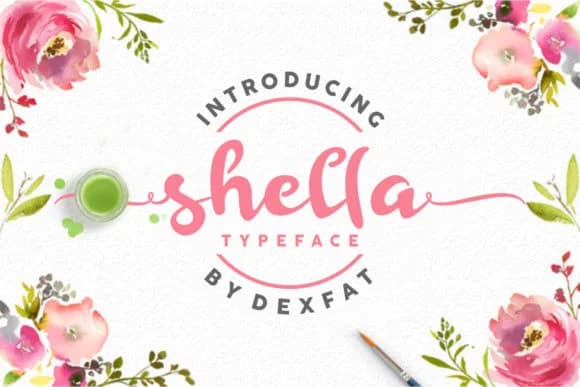 Shella Script Font by Getypes Studio — Script Handwritten Font