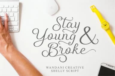 Shelly Script Font by Beautypes — Script Handwritten Font — thumbnail 5