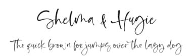Shelma & Hugie by Sronstudio — Script Handwritten Font — thumbnail 1