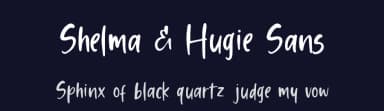 Shelma & Hugie Sans by Sronstudio — Script Handwritten Font — thumbnail 2