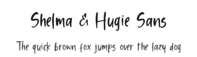 Shelma & Hugie Sans by Sronstudio — Script Handwritten Font — thumbnail 1