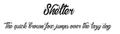 Shelter by dcoxy - Greg Medina — Script Handwritten Font — thumbnail 1