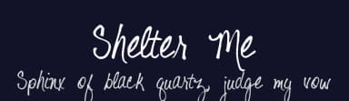 Shelter Me by Kimberly Geswein — Script Handwritten Font — thumbnail 2