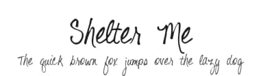 Shelter Me by Kimberly Geswein — Script Handwritten Font — thumbnail 1