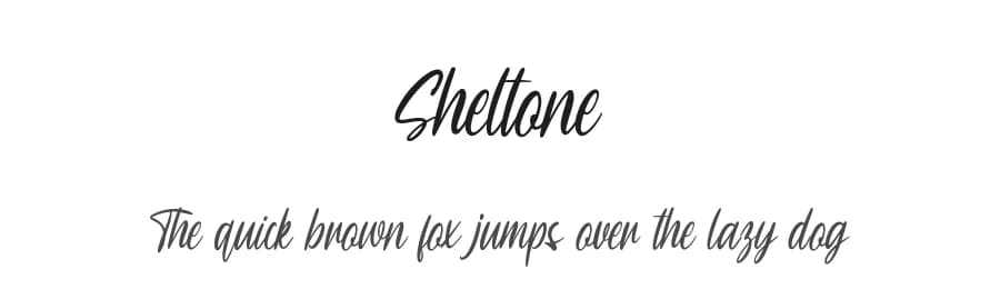 Sheltone by Pen Culture — Script Handwritten Font