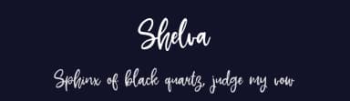 Shelva by Khurasan — Script Handwritten Font — thumbnail 2
