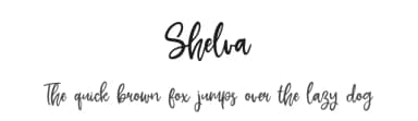 Shelva by Khurasan — Script Handwritten Font — thumbnail 1