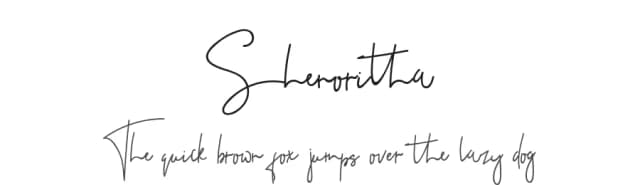 Shenoritha by Azkara Studio Co — Script Handwritten Font