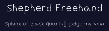 Shepherd Freehand by shephardlambda — Script Handwritten Font — thumbnail 2
