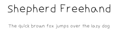 Shepherd Freehand by shephardlambda — Script Handwritten Font — thumbnail 1