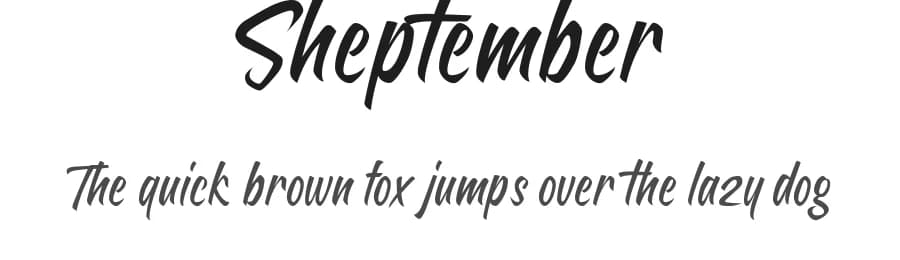 Sheptember by InitiaType — Script Handwritten Font