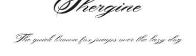 Shergine by madeDeduk — Script Handwritten Font — thumbnail 1