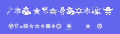 Sheriff by Woodcutter — Dingbats Font — thumbnail 3