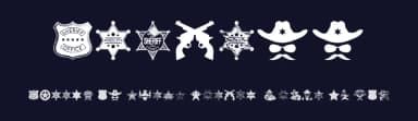 Sheriff by Woodcutter — Dingbats Font — thumbnail 2