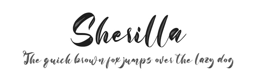 Sherilla by Sarif Letter — Script Handwritten Font