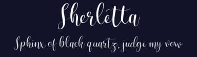 Sherletta by peterdraw — Script Handwritten Font — thumbnail 2