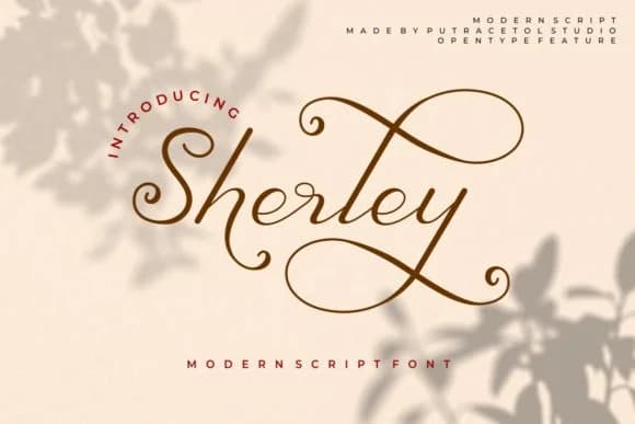 Sherley Font by putracetol — Script Handwritten Font