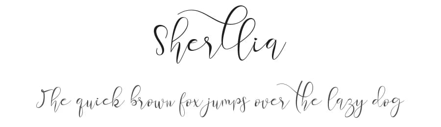 Sherllia by Yoga Letter — Script Handwritten Font