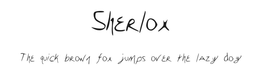 Sherlox by Sherlox — Script Handwritten Font