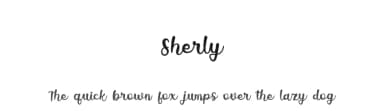 Sherly by Sugiharto Art Studio — Script Handwritten Font — thumbnail 1