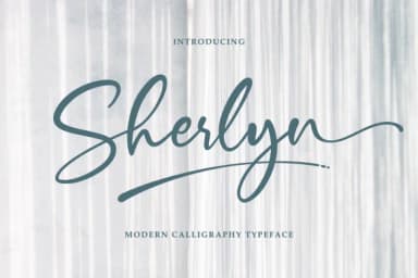 Sherlyn Font by R. Studio — Script Handwritten Font — thumbnail 1