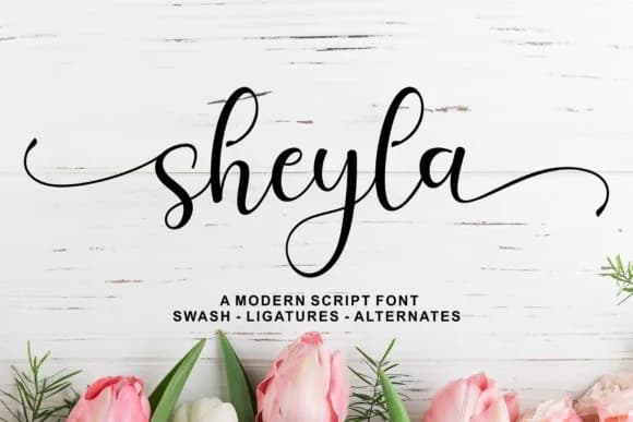 Sheyla Script Font by syakaltype — Script Handwritten Font