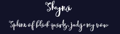 Sheyna by Halim Antoni — Script Handwritten Font — thumbnail 2