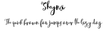 Sheyna by Halim Antoni — Script Handwritten Font — thumbnail 1