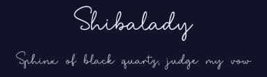 Shibalady by Allouse Studio — Script Handwritten Font — thumbnail 2