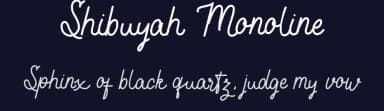 Shibuyah Monoline by Saiful Bahri — Script Handwritten Font — thumbnail 2