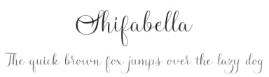Shifabella by Sunset Gallery — Script Handwritten Font — thumbnail 1