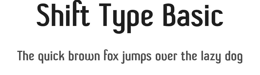 Shift Type Basic by Anna Ch — Sans Serif Font