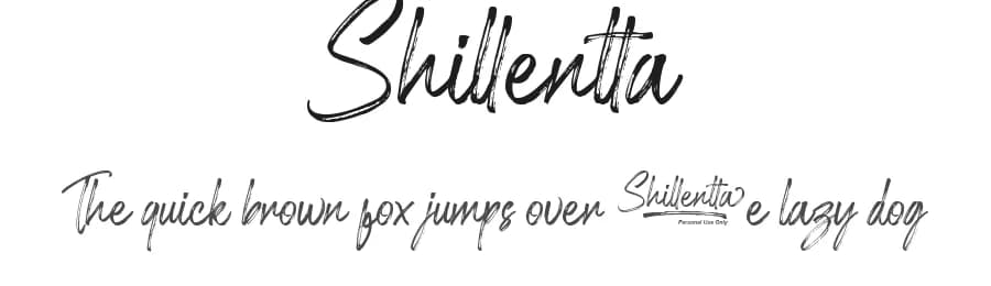 Shillentta by Ditoollis Project — Script Handwritten Font