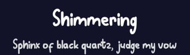 Shimmering by Stellaris Studio — Script Handwritten Font — thumbnail 2