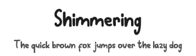 Shimmering by Stellaris Studio — Script Handwritten Font — thumbnail 1