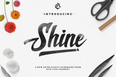 Shine Font by Rvq Type Foundry — Script Handwritten Font — thumbnail 1