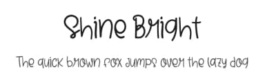 Shine Bright by Booga Letter — Script Handwritten Font — thumbnail 1