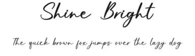Shine Bright by Graphix Line Studio — Script Handwritten Font — thumbnail 1