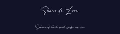 Shine de Love by ReyreyBlue — Script Handwritten Font — thumbnail 2