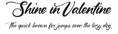 Shine in Valentine by Cat.B — Script Handwritten Font — thumbnail 1