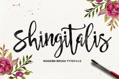 Shingitalis Font by Area Type — Script Handwritten Font — thumbnail 1