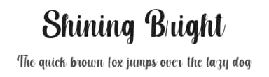Shining Bright by Fikryal studio — Script Handwritten Font — thumbnail 1