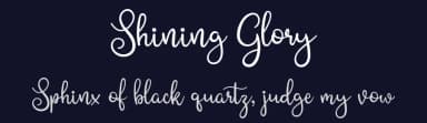 Shining Glory by Letter Jos — Script Handwritten Font — thumbnail 2