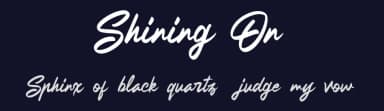 Shining On by Luthfy Darsa — Script Handwritten Font — thumbnail 2