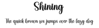 Shining by Scratchones — Script Handwritten Font — thumbnail 1