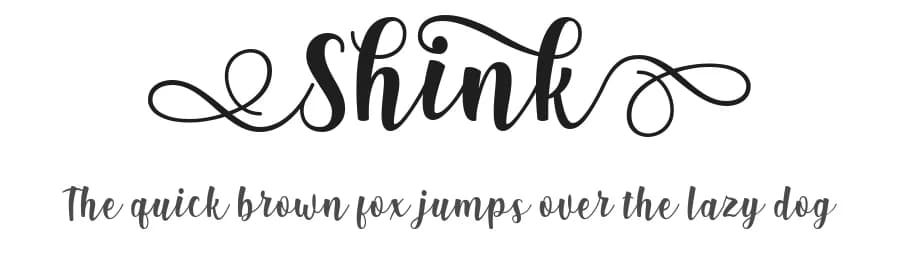 Shink by 7NTypes — Script Handwritten Font