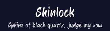 Shinlock by MJType — Script Handwritten Font — thumbnail 2