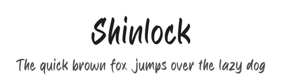 Shinlock by MJType — Script Handwritten Font