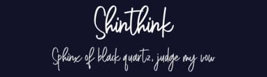Shinthink by alphArtype — Script Handwritten Font — thumbnail 2